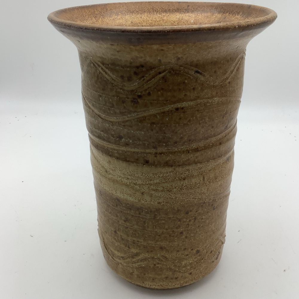 Rustic Brown Pottery Vase